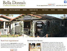 Tablet Screenshot of belladonnas.com